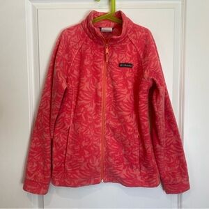 Columbia Girls Coral Fleece Zipper Fall Jacket - kids size L (14-16)